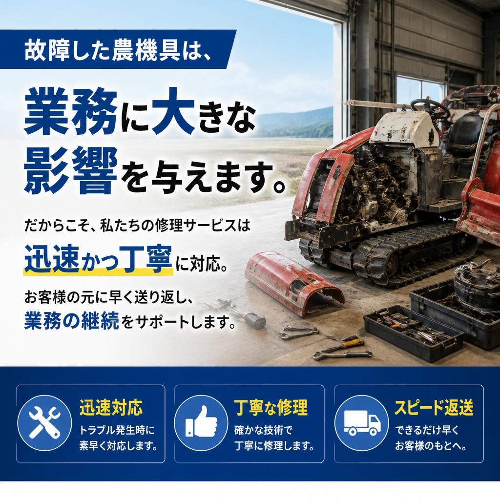 迅速・丁寧な修理サービス